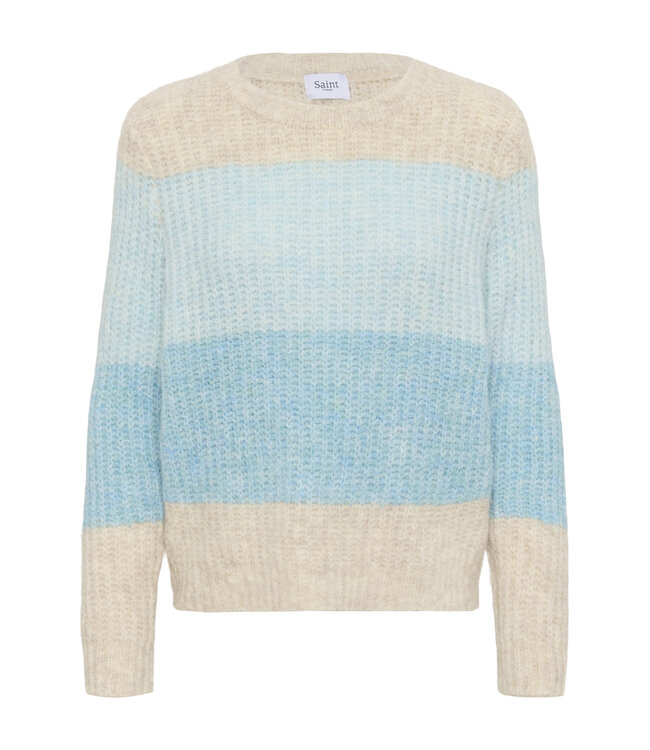 Mandy gestreepte trui blauw