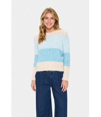 Mandy gestreepte trui blauw