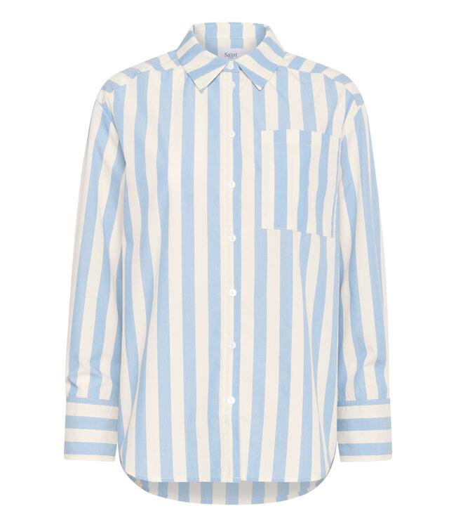 Lieke gestreept shirt blauw