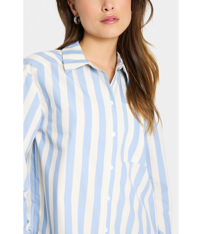 Lieke gestreept shirt blauw