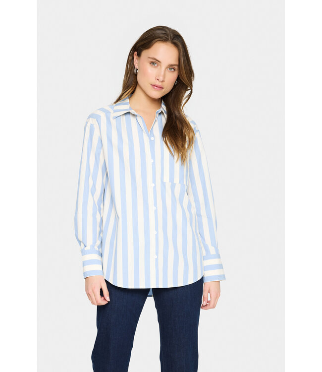 Lieke gestreept shirt blauw