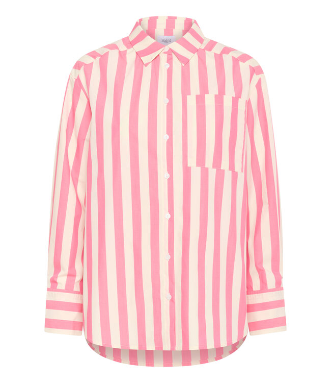 Lieke gestreept shirt roze