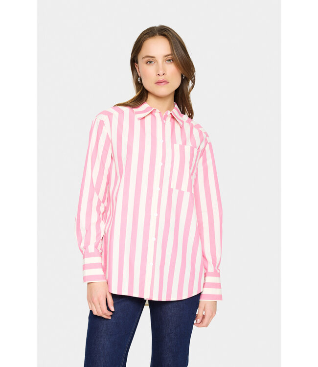 Lieke gestreept shirt roze