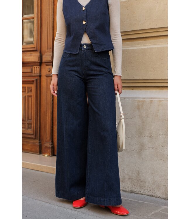 Pepino palazzo jeans donker