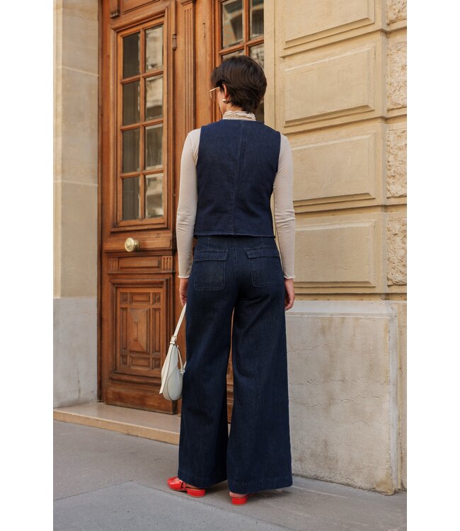 Pepino palazzo jeans donker