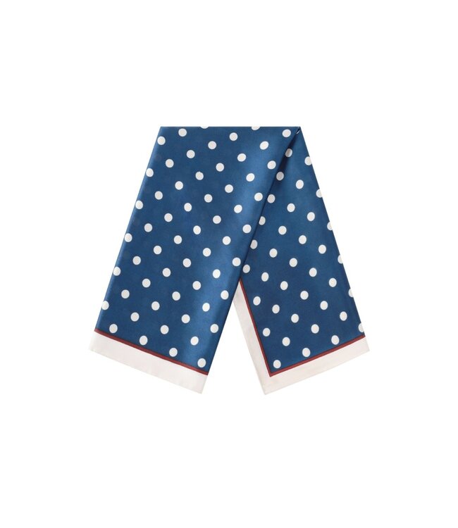 Sjaal polka dots donkerblauw
