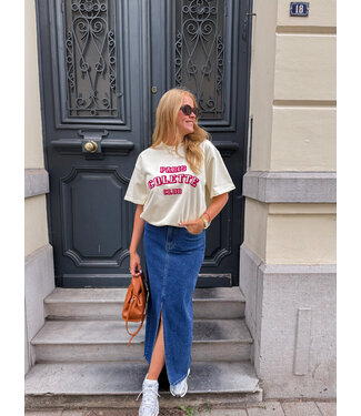 Laura jeansrok donkere denim