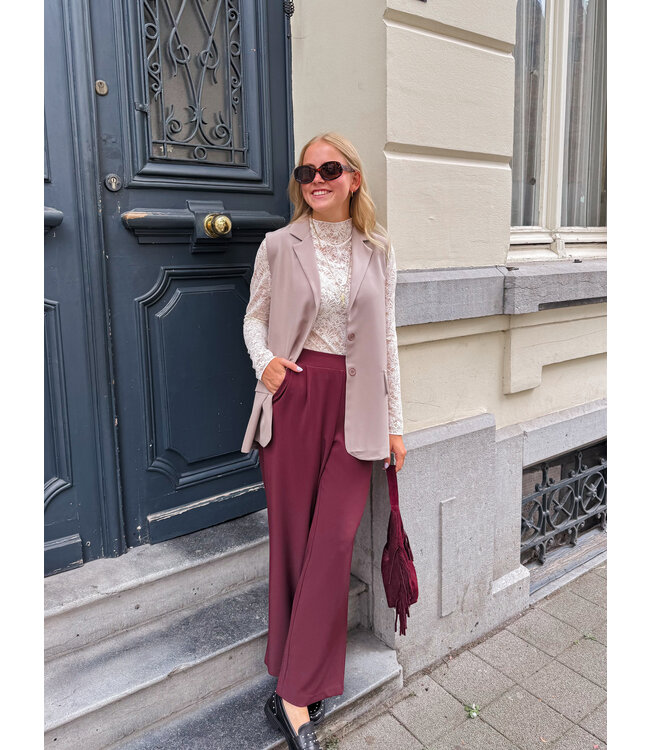 Celest broek bordeaux