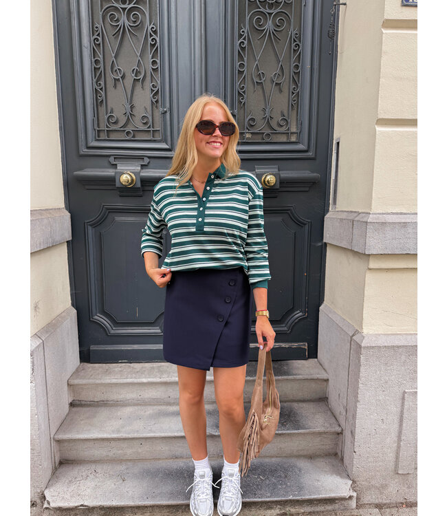 Marte rok donkerblauw