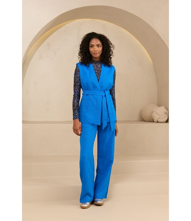 Aalya gilet blauw