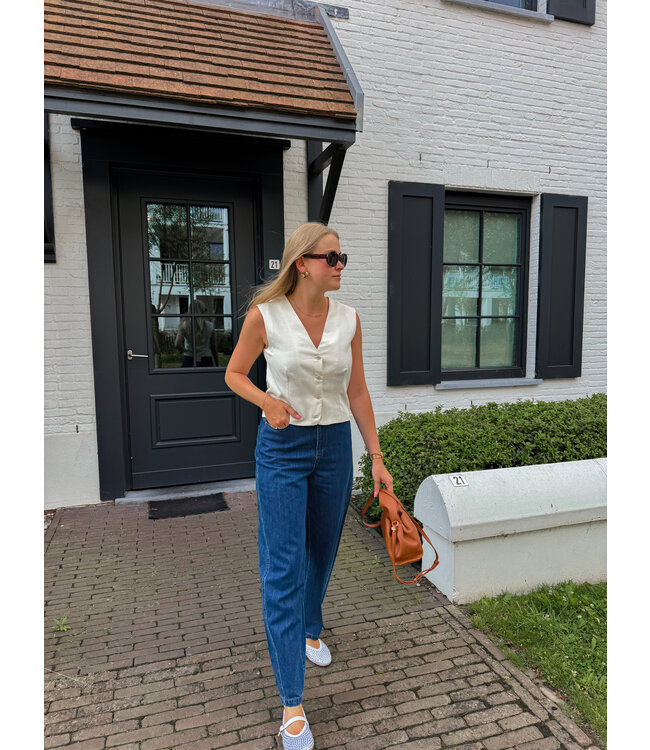 Joann balloon jeans donker