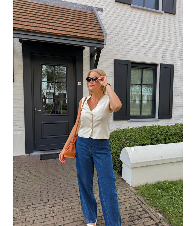 Thyra gilet crème