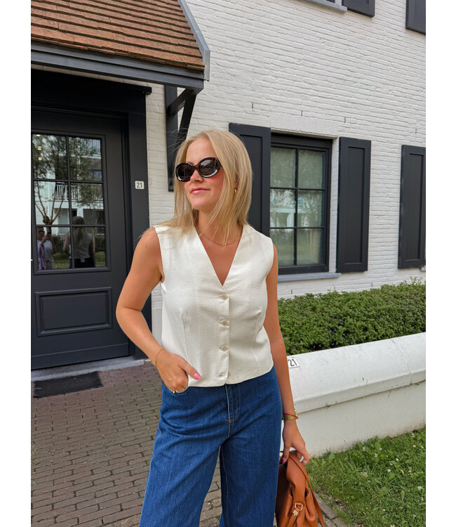 Thyra gilet crème