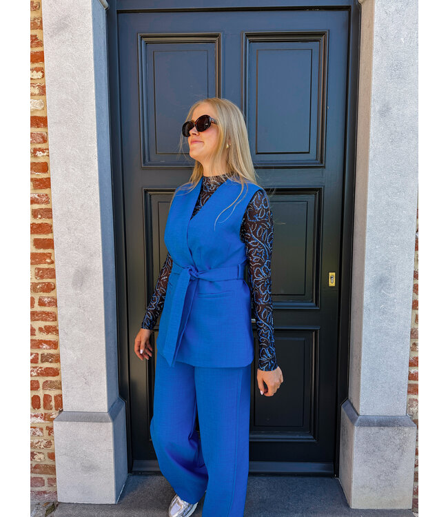 Aalya gilet blauw