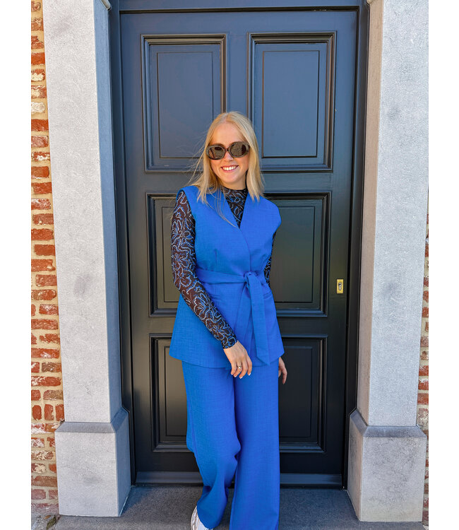 Aalya gilet blauw