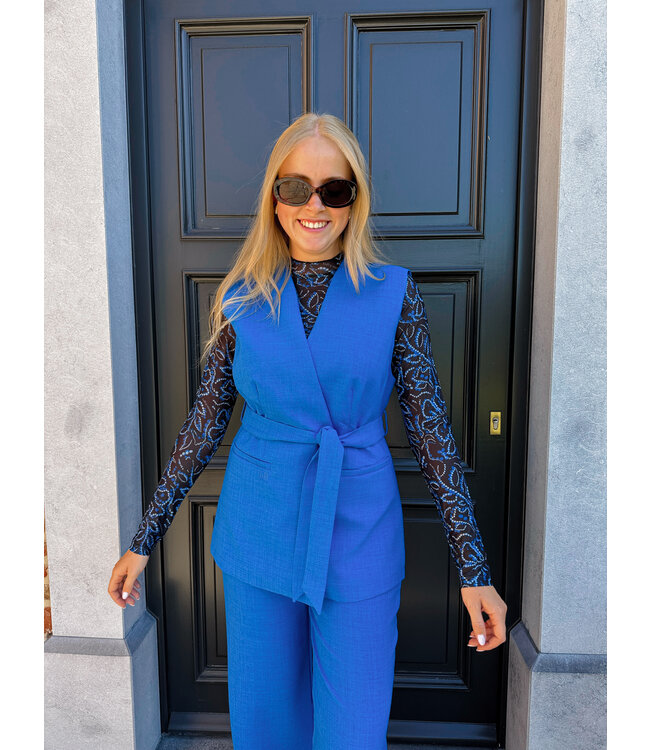 Aalya gilet blauw