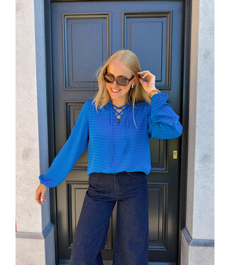Amina blouse blauw