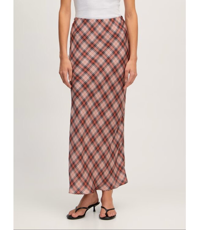 Silva geruite rok roze