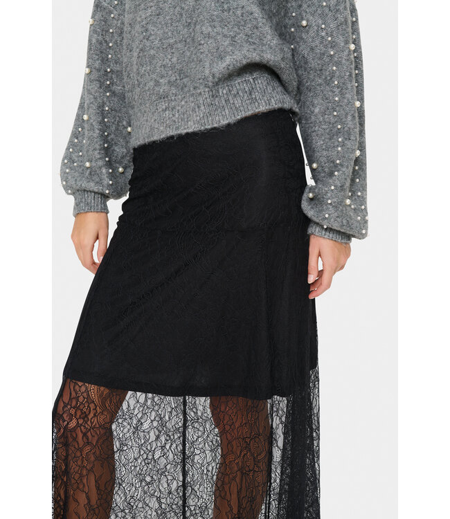 Milena kanten rok zwart