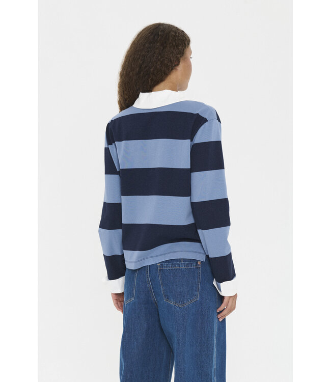 Meg polo sweater blauw