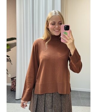 Anva rolkraag trui camel