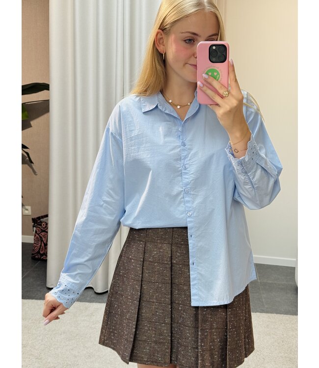 Cecilia hemd blauw