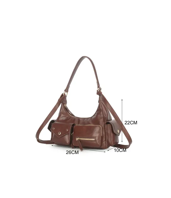 Adriana tas donkerbruin