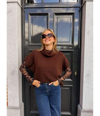 Kate debardeur donkerbruin