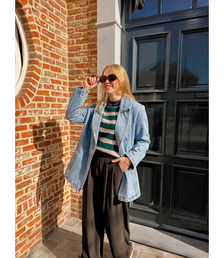 Ebba broek donkerbruin