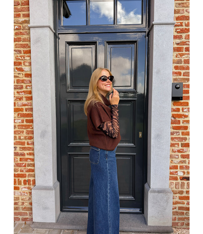 Pepino palazzo jeans medium donker