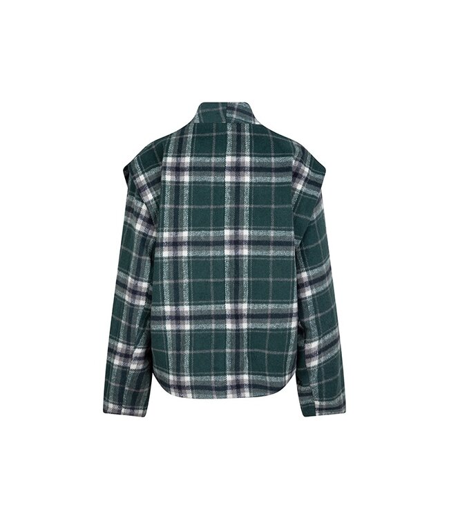 River geruite jas donkergroen