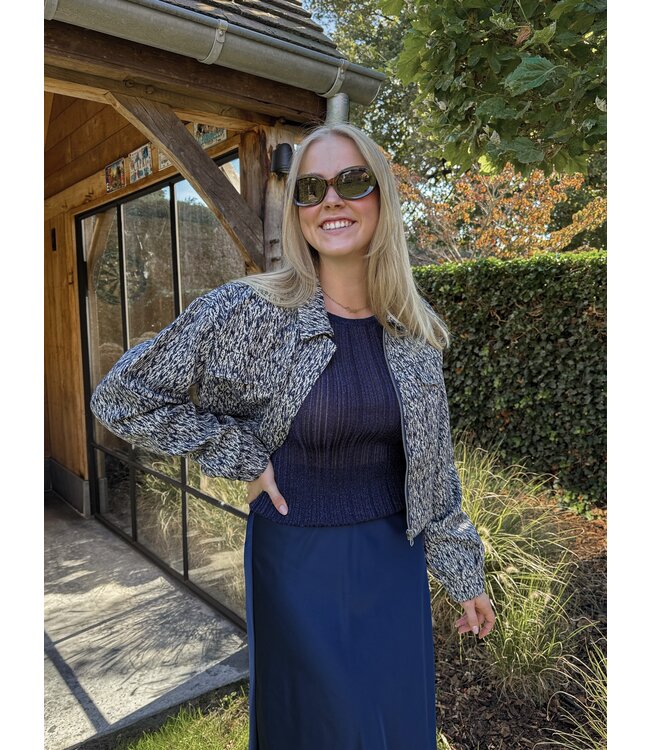 Mabel top donkerblauw