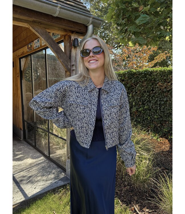 Eleanor jas donkerblauw