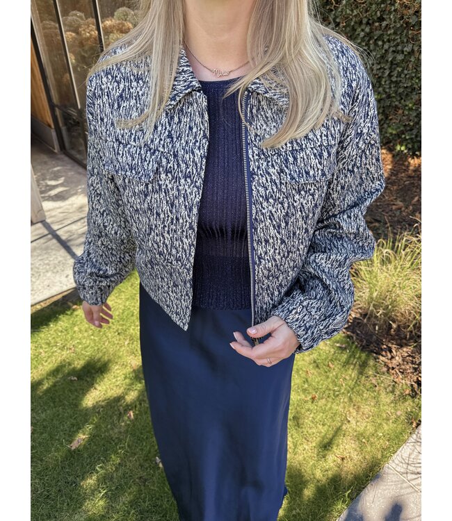 Eleanor jas donkerblauw