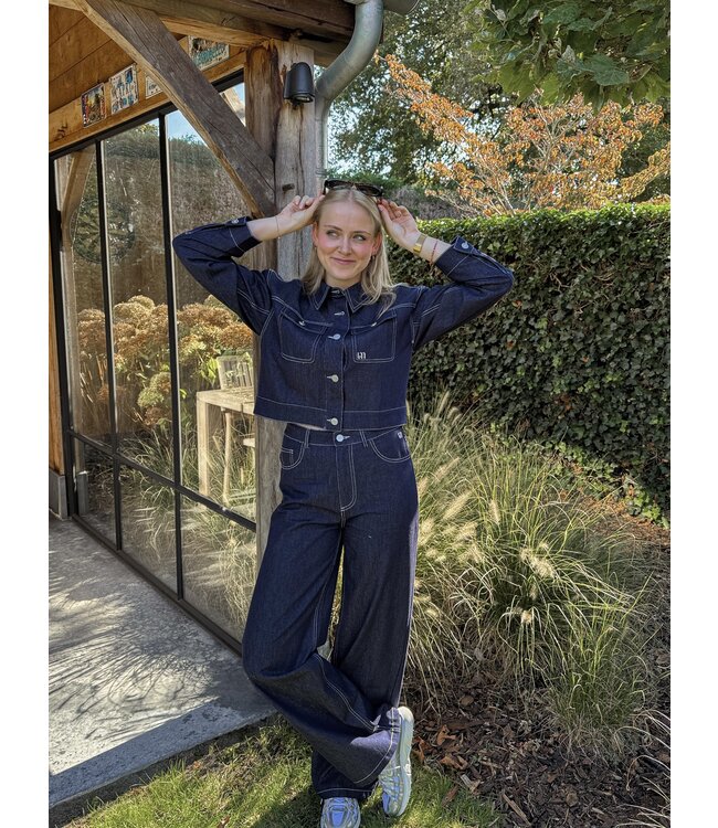 Valluna jeans donkerblauw