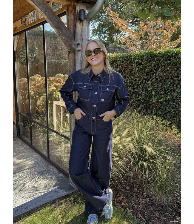 Valluna jeans donkerblauw