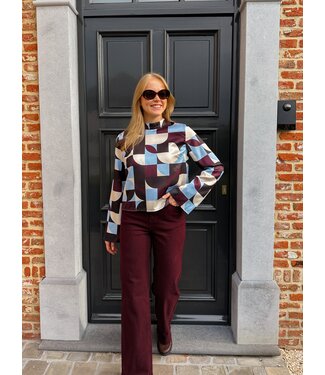 Barbara jeans bordeaux