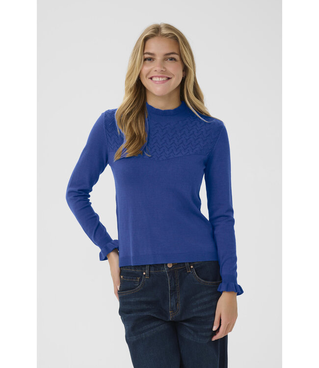 Villea pull kobaltblauw