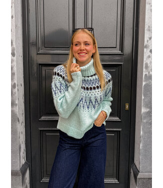 Megna pull lichtblauw