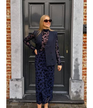 Sofia rok donkerblauw