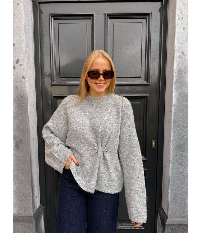 Edited Noorie pull lichtgrijs