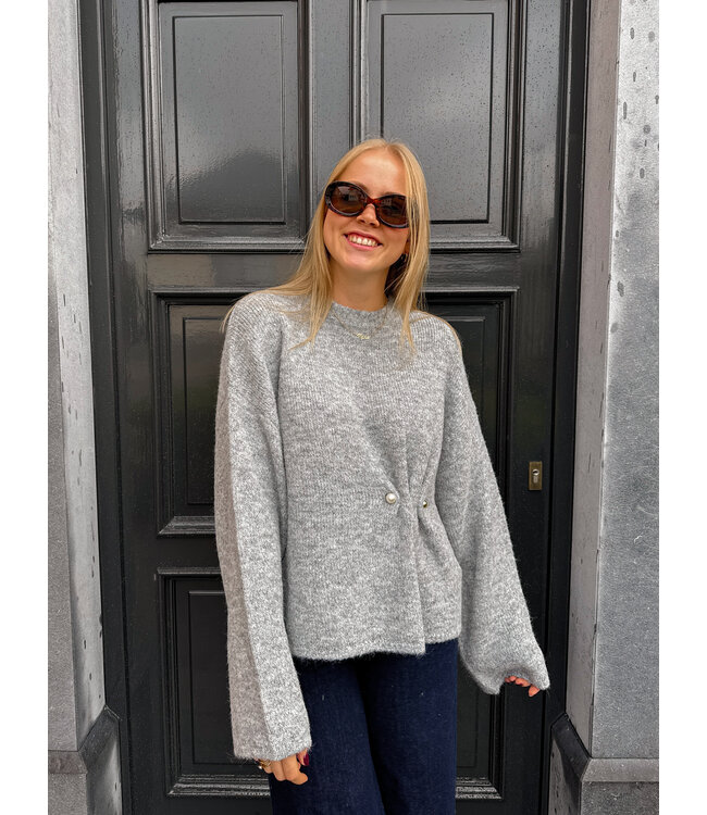 Edited Noorie pull lichtgrijs