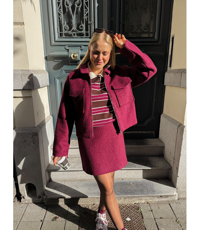 Lofty Manner Liselotte vest burgundy