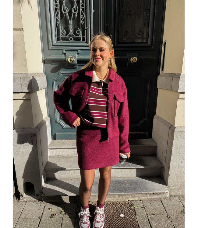 Lofty Manner Liselotte vest burgundy