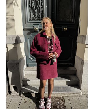 Lofty Manner Liselotte vest burgundy