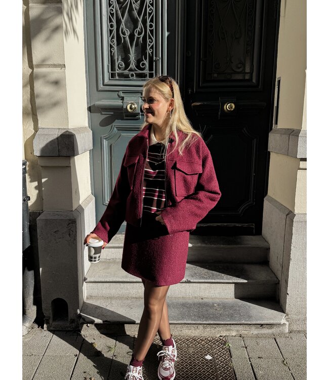 Lofty Manner Liselotte vest burgundy