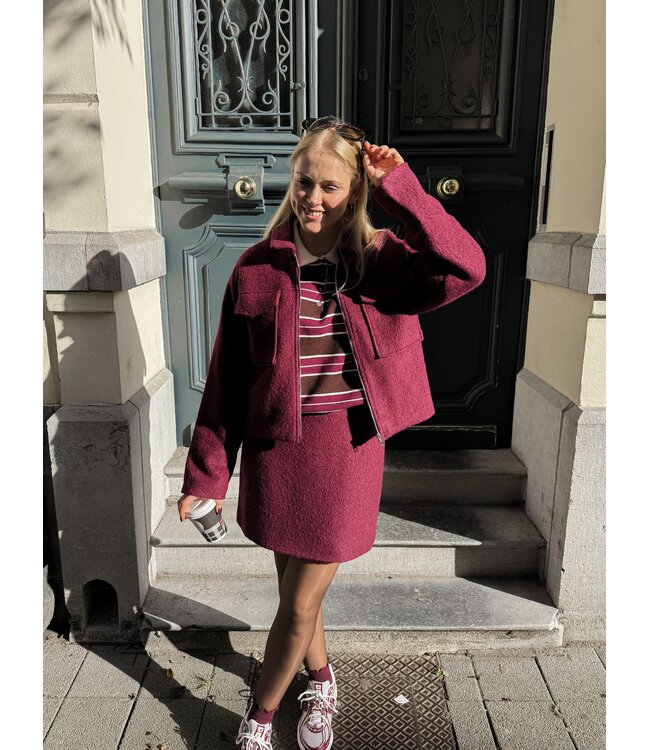 Lofty Manner Liselotte vest burgundy