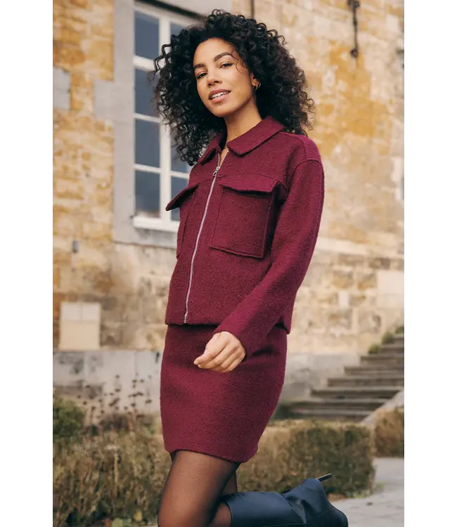 Lofty Manner Liselotte vest burgundy