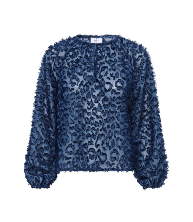 Saint Tropez Nilsine blouse donkerblauw