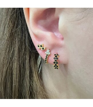 Rosalia oorbellen set zwart